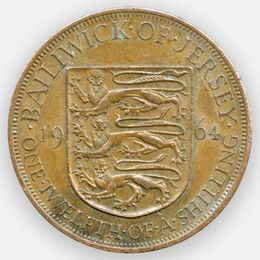 1/12 шиллинга 1964 Джерси (сост. Very Fine)