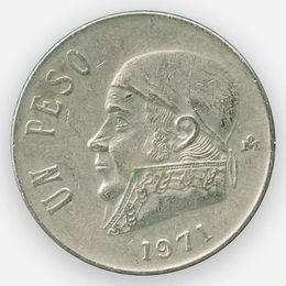 1 песо 1970-1983 Мексика (сост. Very Fine)