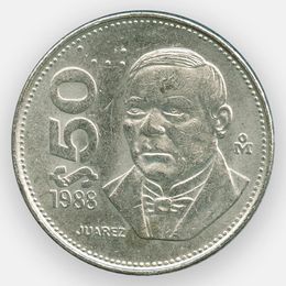 50 песо 1984-1988 Мексика (сост. Very Fine)