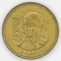 1000 песо 1988-1992 Мексика (сост. Fine)