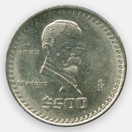 500 песо 1986-1992 Мексика (сост. Very Fine)