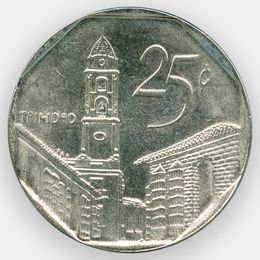 25 сентаво 1994-2018 Куба (XFine)