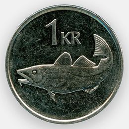 1 крона 1989-2011 Исландия (сост. XFine)