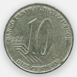 10 сентаво 2000 Эквадор (сост. XFine)