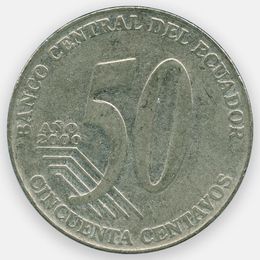 50 сентаво 2000 Эквадор (сост. Very Fine)