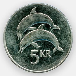 5 крон 1996-2008 Исландия (сост. XFine)