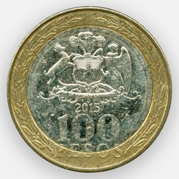 100 песо 2001-2017 Чили (Very Fine)