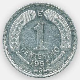 1 сентесимо 1961 Чили (сост. Very Fine)