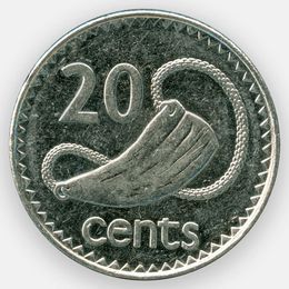 20 центов 1990-2006 Фиджи (сост. Very Fine)