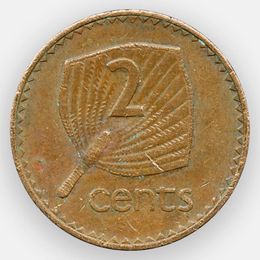 2 цента 1969-1985 Фиджи (сост. Very Fine)