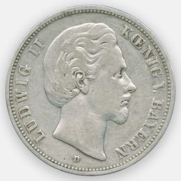 5 марок 1875 Германия (Бавария)