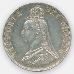 4 шиллинга (2 флорина) 1888 Великобритания (Серебро 0,925 22,63 гр) (сост. XFine)