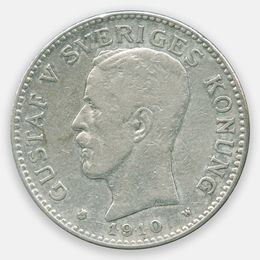 2 кроны 1910 Швеция (Very Fine)
