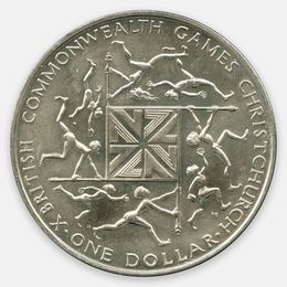 Британские Игры Содружества 1 доллар 1974 Новая Зеландия (UNC)
