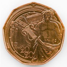 Венская филармония 5 евро 2020 Австрия (сост. UNC)