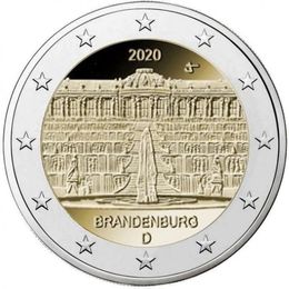 Дворец Сан-Суси в Потсдаме 2 евро 2020 Германия (D)