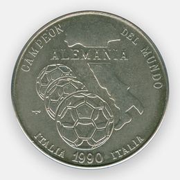Чемпионат мира по футболу в Италии 1 песо 1990 Куба (сост. UNC)