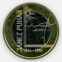 200 лет со дня рождения Янеша Пухара 3 евро 2014 Словения