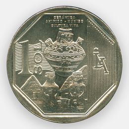 Керамика Шипибо-конибо 1 соль 2016 Перу (сост. UNC)