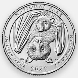 Парк Американского Самоа (51 парк) 25 центов 2020 (D) США