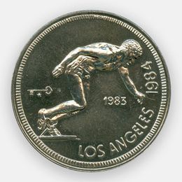 Летние Олимпийские Игры - Бег 1 песо 1983 Куба (сост. UNC)