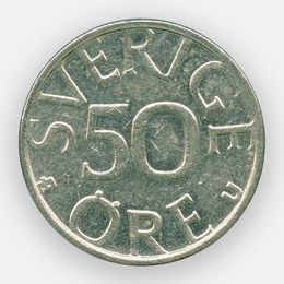 50 эре 1976-1991 Швеция (сост. XFine)