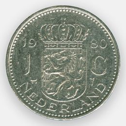 1 гульден 1967-1980 Нидерланды (сост. Very Fine)