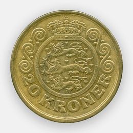 20 крон 1990-1993 Дания (сост. Very Fine)