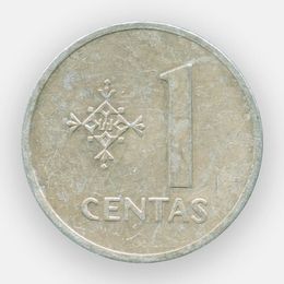1 цент 1991 Литва (сост. Very Fine)