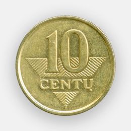 10 центов 1997-2014 Литва (сост. Very Fine)