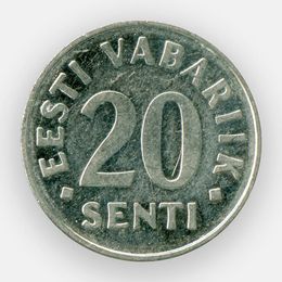 20 сентов 1997-2008 Эстония (сост. XFine)