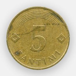 5 сантимов 1992-2009 Латвия (сост. Very Fine)