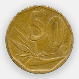 50 центов 2002-2013 ЮАР (Very Fine)