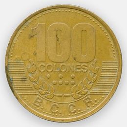 100 колонов 1995-2000 Коста-Рика (сост. Very Fine)
