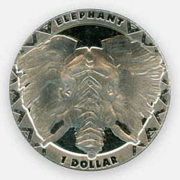 Слон 1 доллар 2019 Сьерра-Леоне (сост. brilliant UNC)