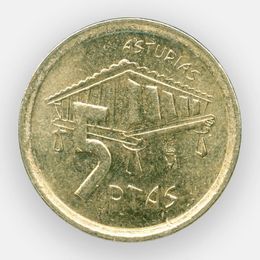 Астурия 5 песет 1995 Испания (сост. UNC)