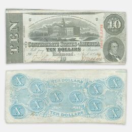 Конфедерация Ричмонд 10 долларов 1863 Конфедеративные Штаты Америки (сост. Good)