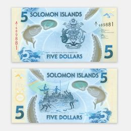 Ловля Тунца 5 долларов 2019 Соломоновы острова (UNC)