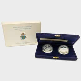 Набор монет Ватикана 10000 лир 1998 (Распятие, Тайная вечеря) (сост. Proof)