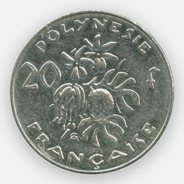 20 франков 1972-2005 Французская Полинезия (сост. XFine)