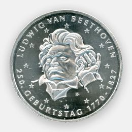 250 лет Людвигу ван Бетховену 20 евро 2020 Германия (Серебро 0,925 18,00 гр)