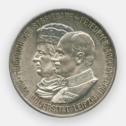 500 лет Лейпцигскому университету 2 марки 1909 Германская империя (сост. XFine)
