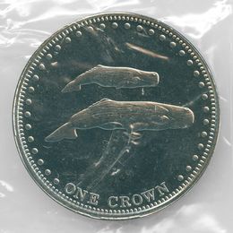 Кашалоты 1 крона 2008 Тристан-да-Кунья (сост. UNC)