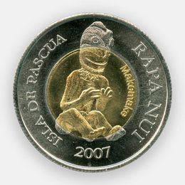 500 песо 2007 Чили (Остров Пасхи) (сост. UNC)