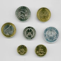 Набор монет Джибути 2010-2016 (7 монет) (сост. UNC)