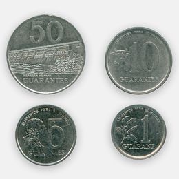 Набор монет Парагвая 1986-1988 (4 монеты) (сост. UNC)