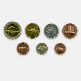 Набор монет Морской Мир Тристан да Кунья 2008 (7 монет) (сост. UNC)