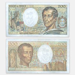 Банкнота 200 франков 1989 Франция (сост. Very Fine)