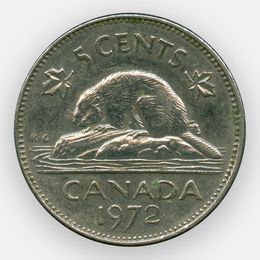 5 центов 1963-1964 Канада (сост. Very Fine)