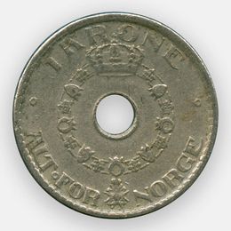 1 крона 1925-1951 Норвегия (сост. Very Fine)